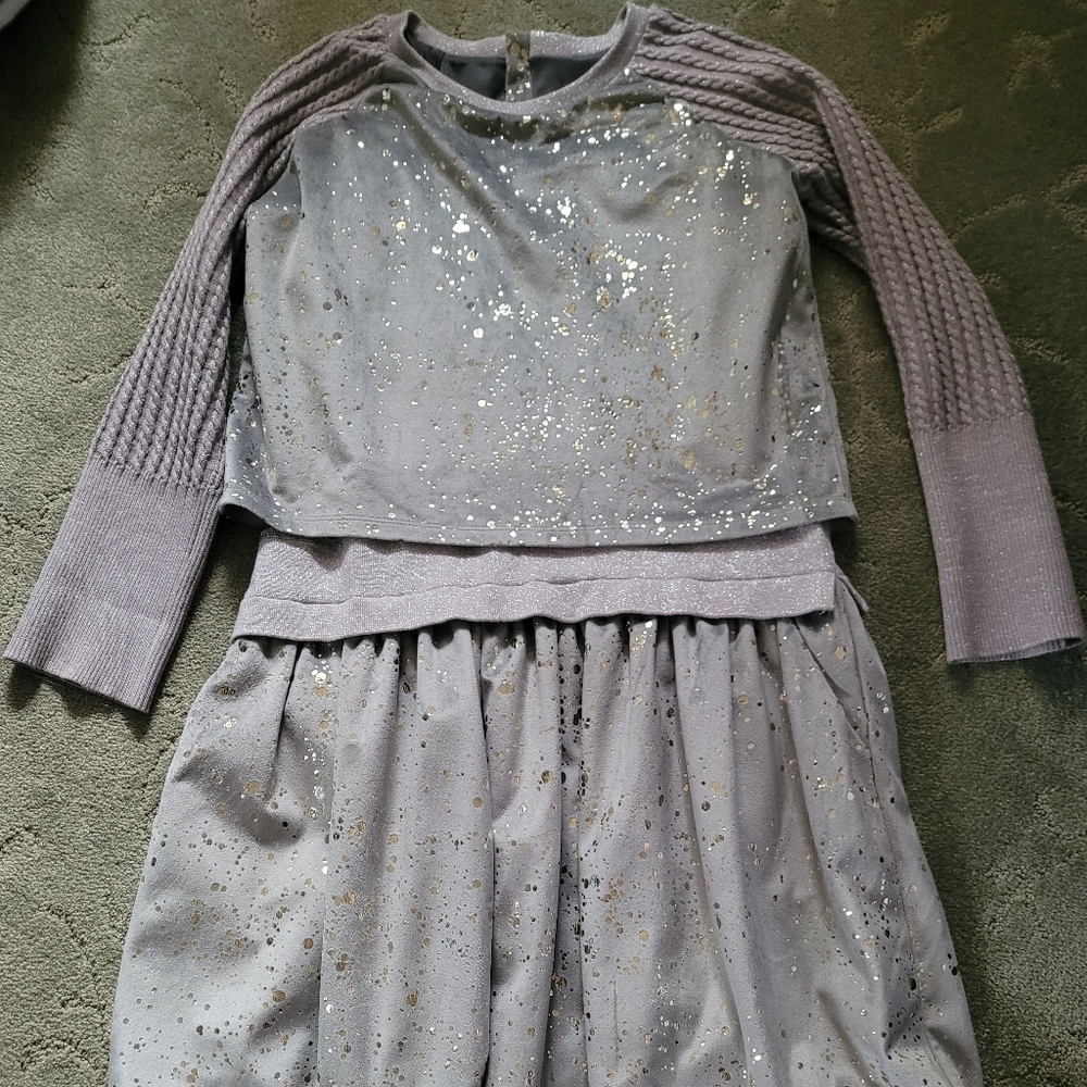 Imoga silver dress, girls size 14